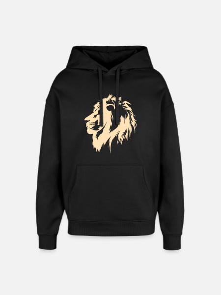 King of the Cats (sand) - Oversized Unisex Hoodie by Stanley/Stella - black