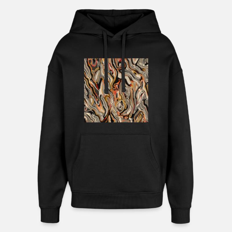 Semblable au bois - Sweat à capuche unisexe Stanley/Stella Oversized - noir