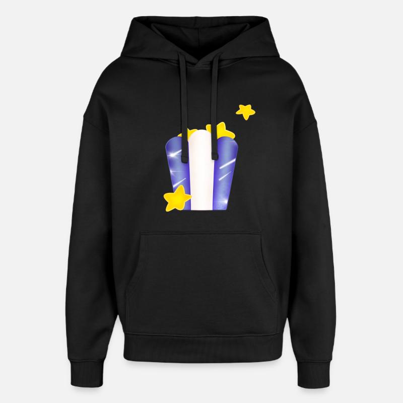 Sachet étoilé ! - Sweat à capuche unisexe Stanley/Stella Oversized - noir