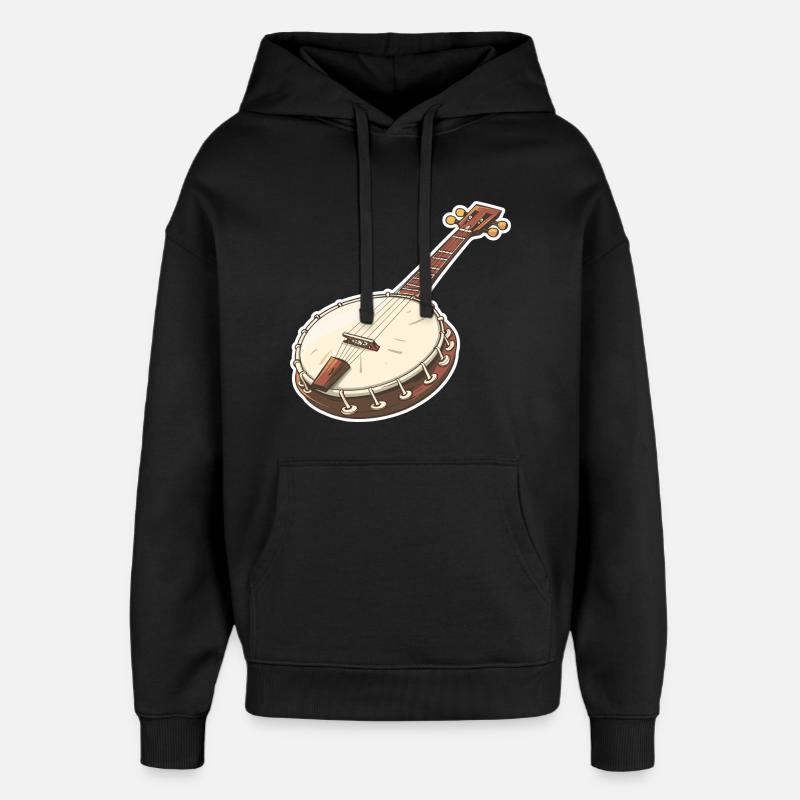 Graphiques Banjo - Sweat à capuche unisexe Stanley/Stella Oversized - noir