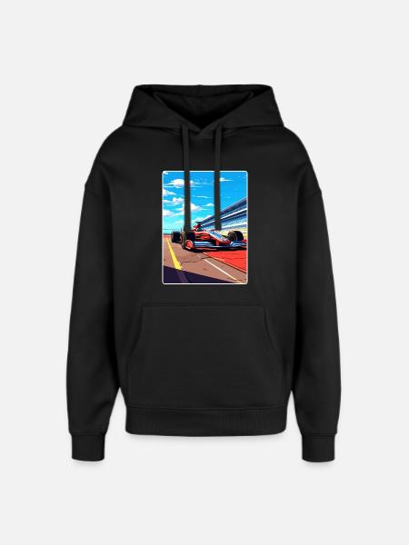 Silverstone Circuit Motorsport Race Angleterre Voyage - Sweat à capuche unisexe Stanley/Stella Oversized - noir