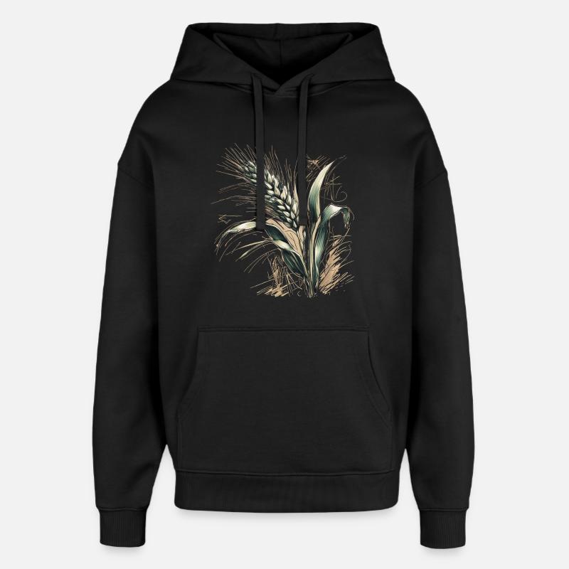 Un épi de blé - Sweat à capuche unisexe Stanley/Stella Oversized - noir