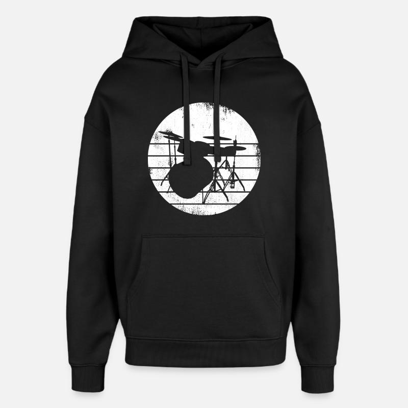 Percussion - Sweat à capuche unisexe Stanley/Stella Oversized - noir