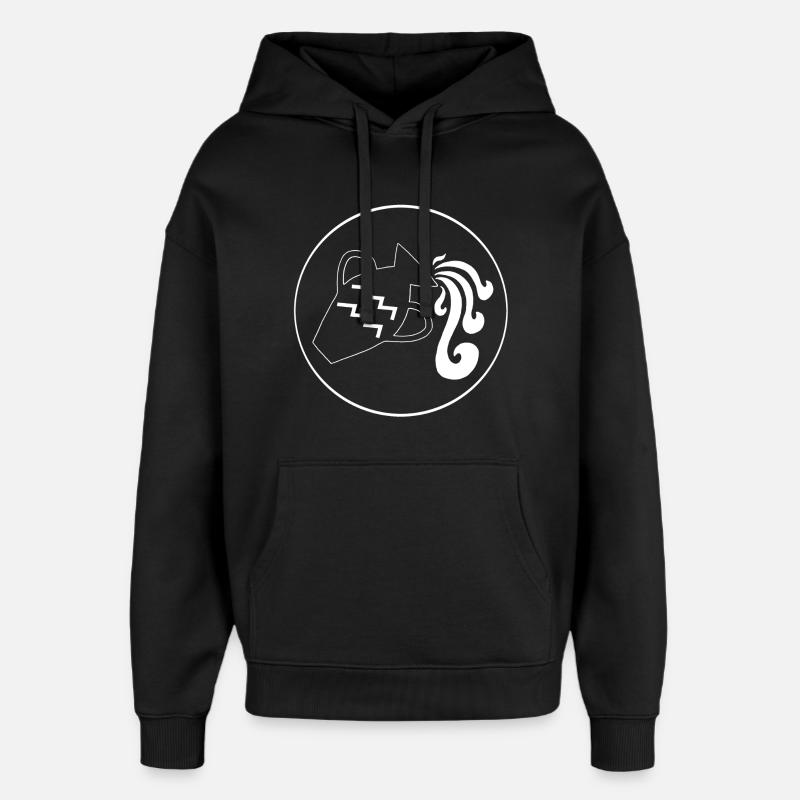 Wassermann Sternzeichen (Weiß) - Oversized Unisex Hoodie von Stanley/Stella - Schwarz