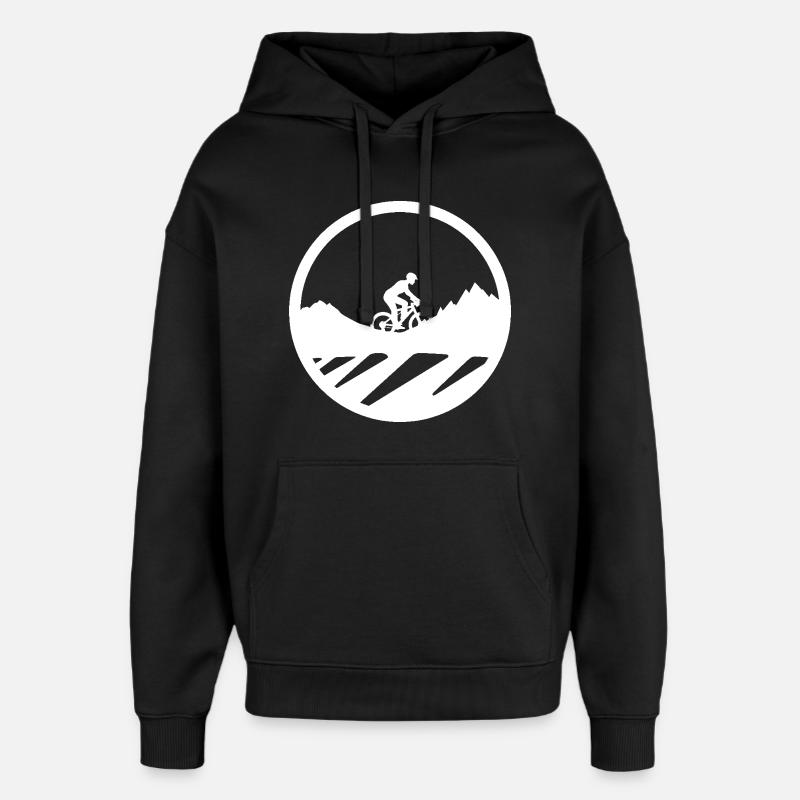 Graphismes de VTT - Sweat à capuche unisexe Stanley/Stella Oversized - noir