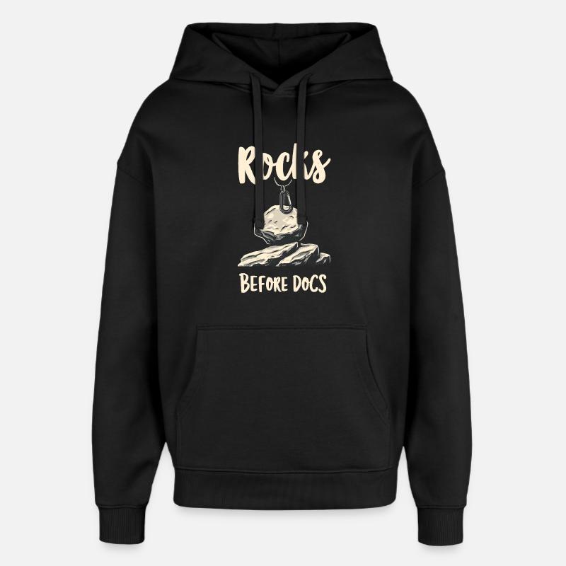 Rocks Before Docs - Oversized Unisex Hoodie von Stanley/Stella - Schwarz