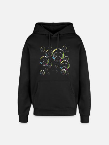 Soap Skulls - Oversized Unisex Hoodie by Stanley/Stella - black