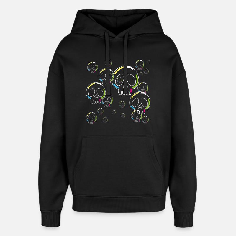 Crânes de savon - Sweat à capuche unisexe Stanley/Stella Oversized - noir