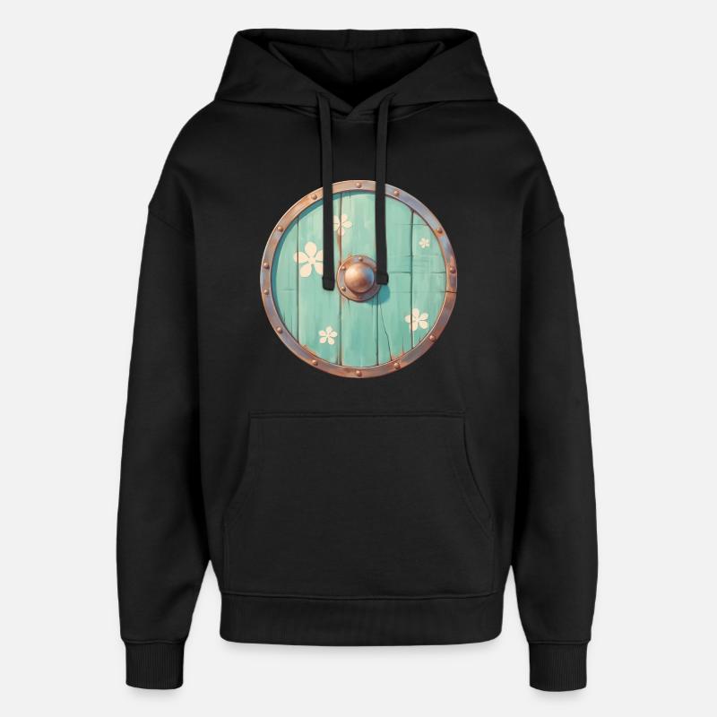 Bouclier Viking - Sweat à capuche unisexe Stanley/Stella Oversized - noir