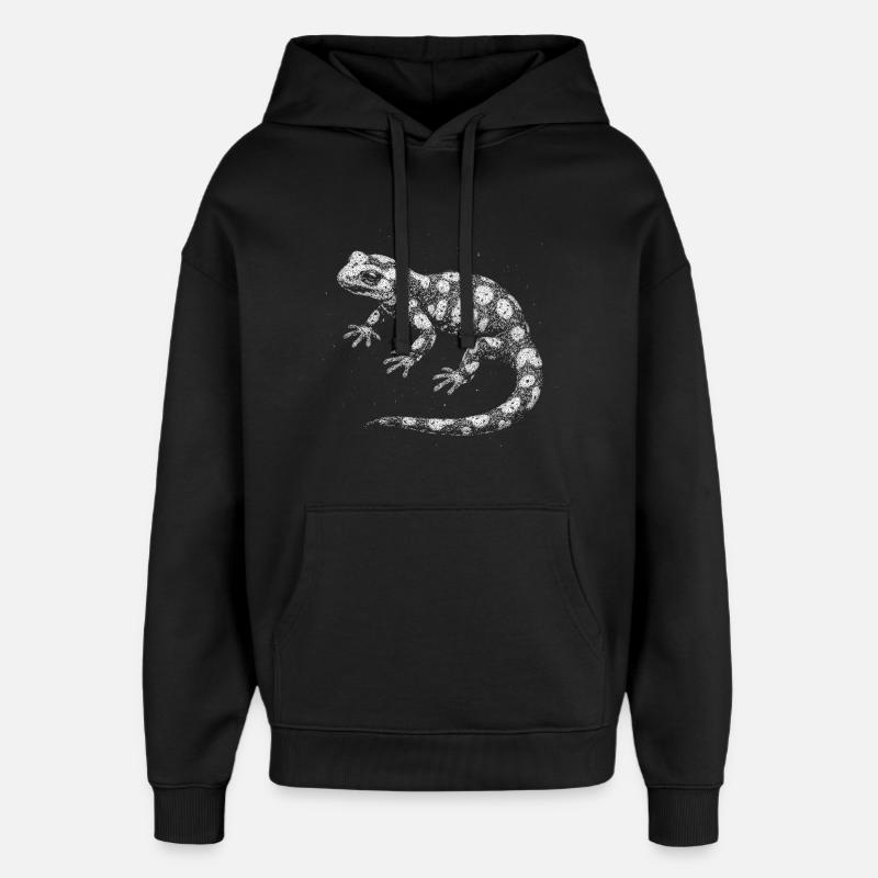 Salamandre de feu - Sweat à capuche unisexe Stanley/Stella Oversized - noir