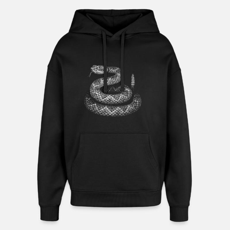 Snake - Oversized Unisex Hoodie by Stanley/Stella - black