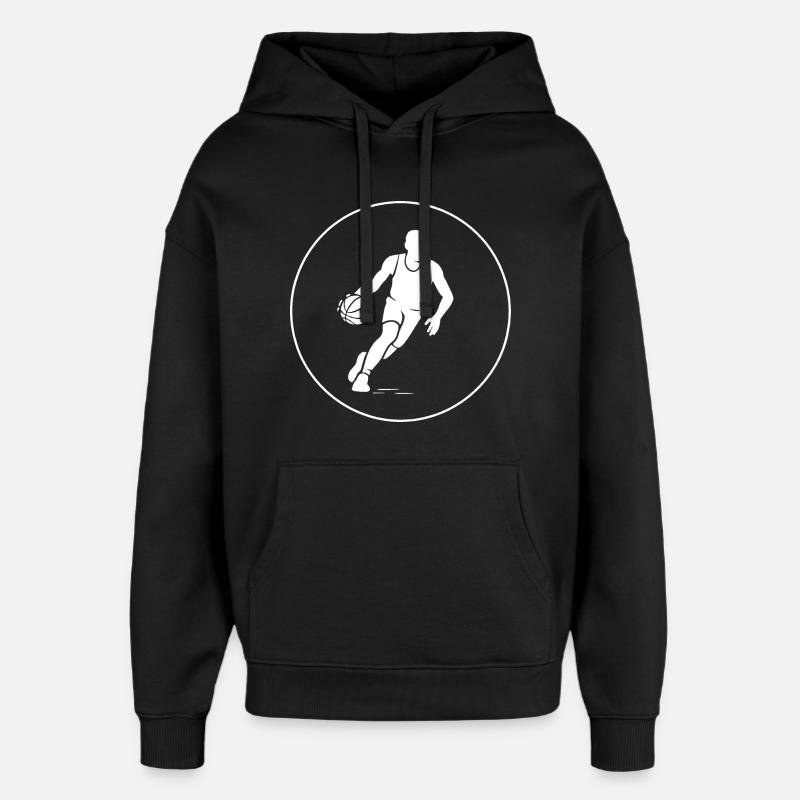 Basket-ball - Sweat à capuche unisexe Stanley/Stella Oversized - noir