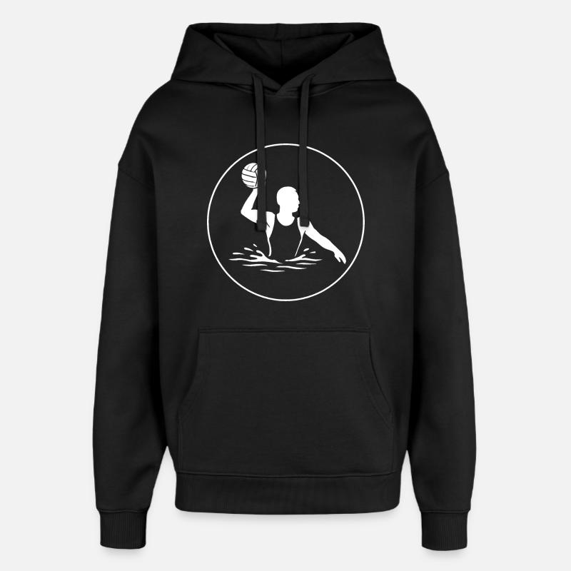 Puissance du water-polo - Sweat à capuche unisexe Stanley/Stella Oversized - noir