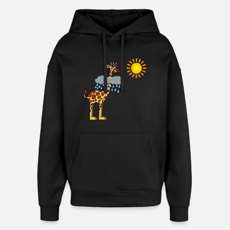 à la recherche du soleil - Sweat à capuche unisexe Stanley/Stella Oversized - noir