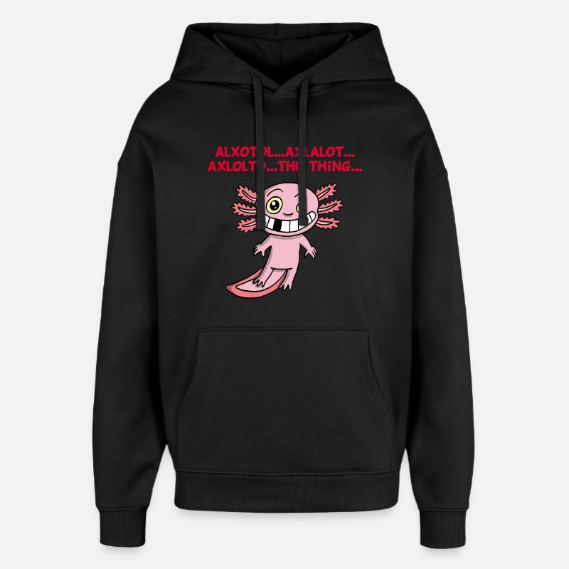 Axolotl - Sweat à capuche unisexe Stanley/Stella Oversized - noir