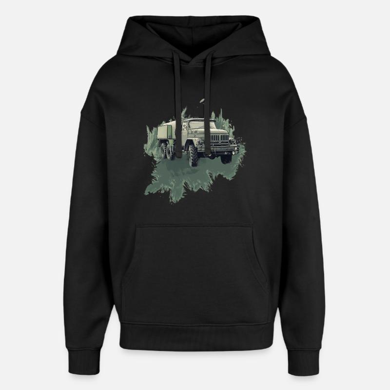 Classique légendaire à traction intégrale - Sweat à capuche unisexe Stanley/Stella Oversized - noir