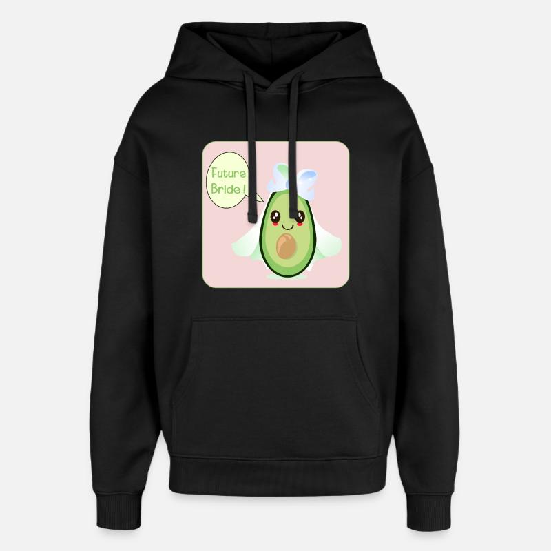 MARIAGE MIGNON AVOCAT FUTURE MARIÉE - Sweat à capuche unisexe Stanley/Stella Oversized - noir