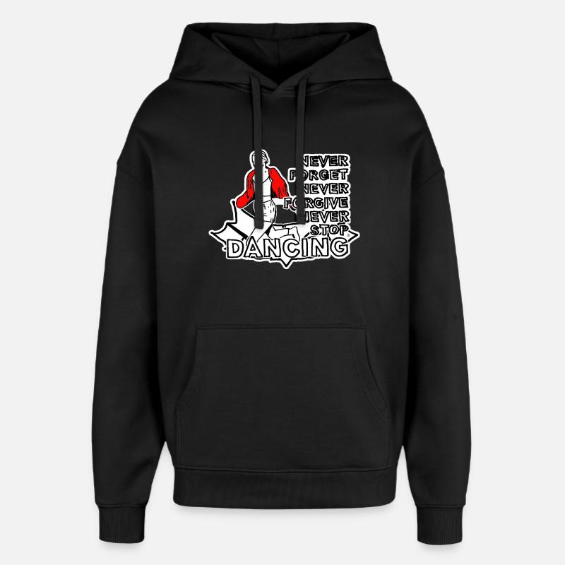 Never Forget Never Forgive - Oversized Unisex Hoodie von Stanley/Stella - Schwarz