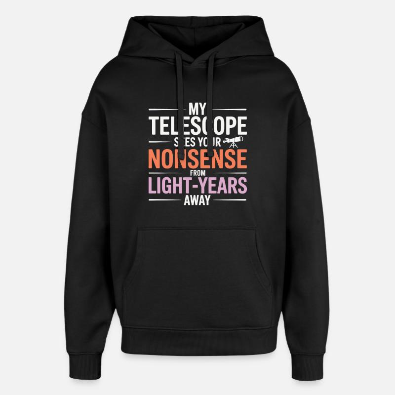 Humour sur l'astronomie - Sweat à capuche unisexe Stanley/Stella Oversized - noir