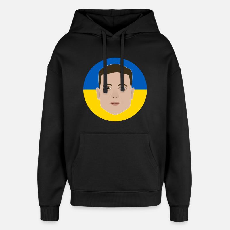 Zelensky - Sweat à capuche unisexe Stanley/Stella Oversized - noir