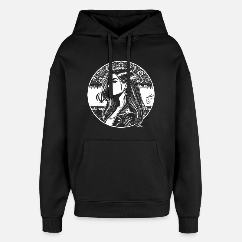 Design persan – Fierté et élégance - Sweat à capuche unisexe Stanley/Stella Oversized - noir