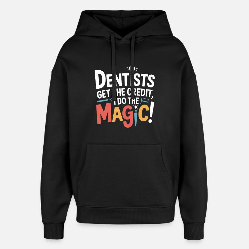 Technicien de couronne dentaire Art - Sweat à capuche unisexe Stanley/Stella Oversized - noir