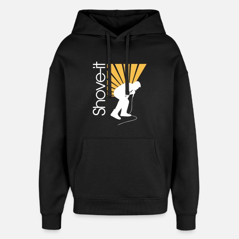 SCHIEB ES, SCHIEB ES!! -AFFE - Oversized Unisex Hoodie von Stanley/Stella - Schwarz