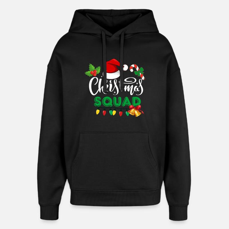 Équipe de Noël, Épouser Noël - Sweat à capuche unisexe Stanley/Stella Oversized - noir