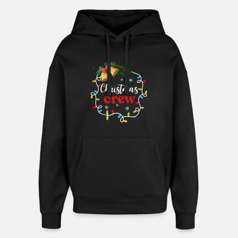 Weihnachts-Crew - Oversized Unisex Hoodie von Stanley/Stella - Schwarz