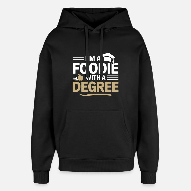 Diététicien diplômé en nutrition - Sweat à capuche unisexe Stanley/Stella Oversized - noir