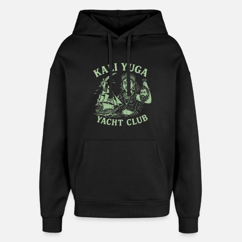 Club nautique Kali Yuga - Sweat à capuche unisexe Stanley/Stella Oversized - noir