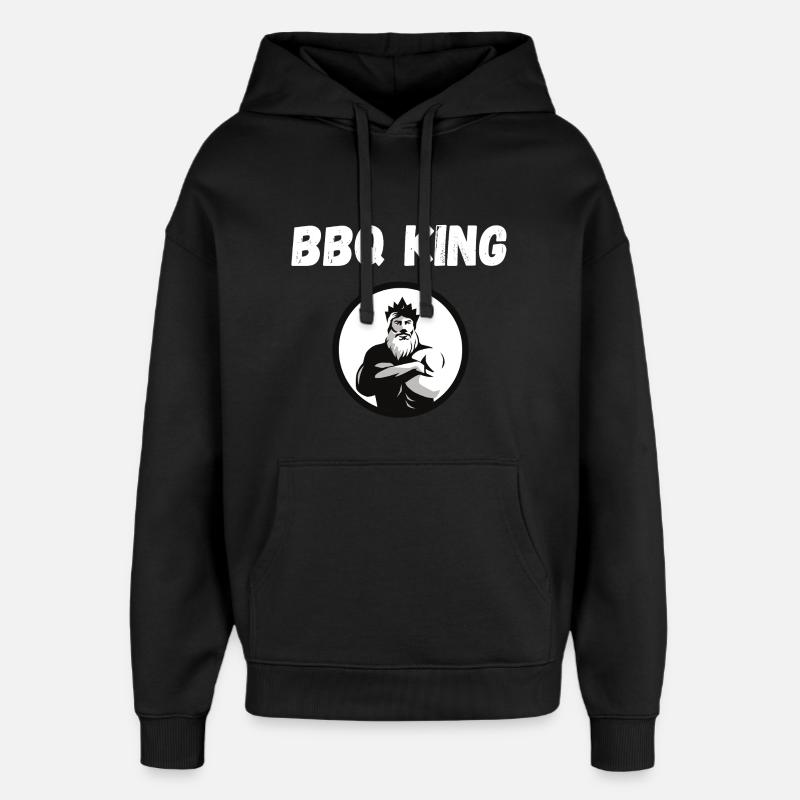 Roi du BBQ - Sweat à capuche unisexe Stanley/Stella Oversized - noir