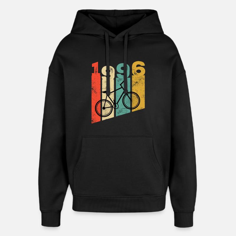 Millésime 1996 - Sweat à capuche unisexe Stanley/Stella Oversized - noir