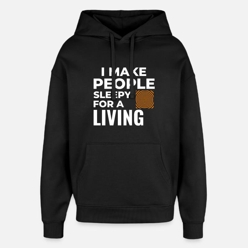 Hypnothérapeute clinique certifié - Sweat à capuche unisexe Stanley/Stella Oversized - noir