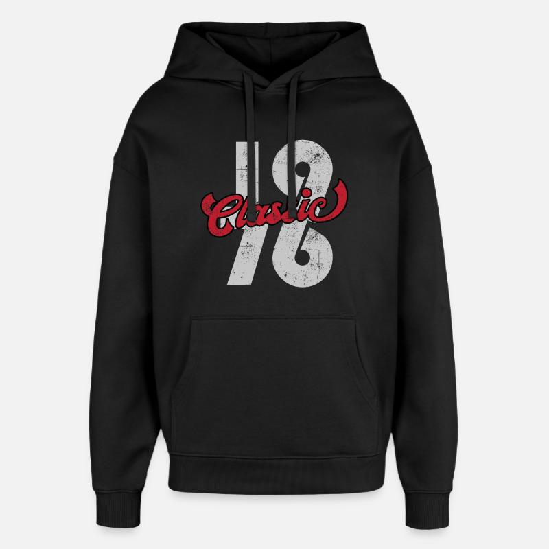 Classique 1976 - Sweat à capuche unisexe Stanley/Stella Oversized - noir