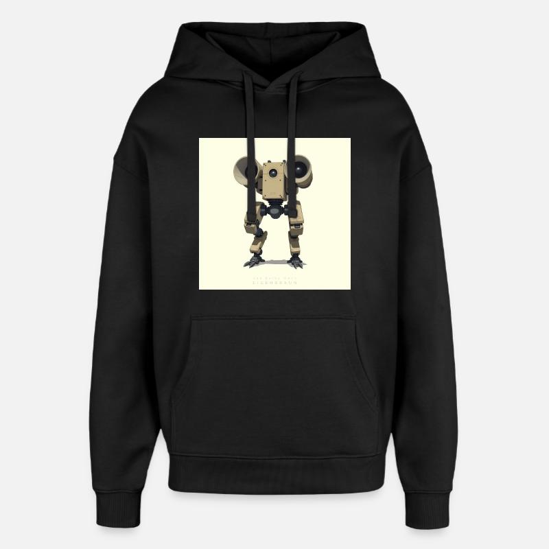 OBM_Eigenbraun - Oversized Unisex Hoodie von Stanley/Stella - Schwarz
