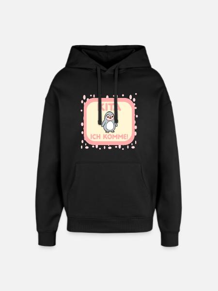 first day of daycare - Oversized Unisex Hoodie by Stanley/Stella - black