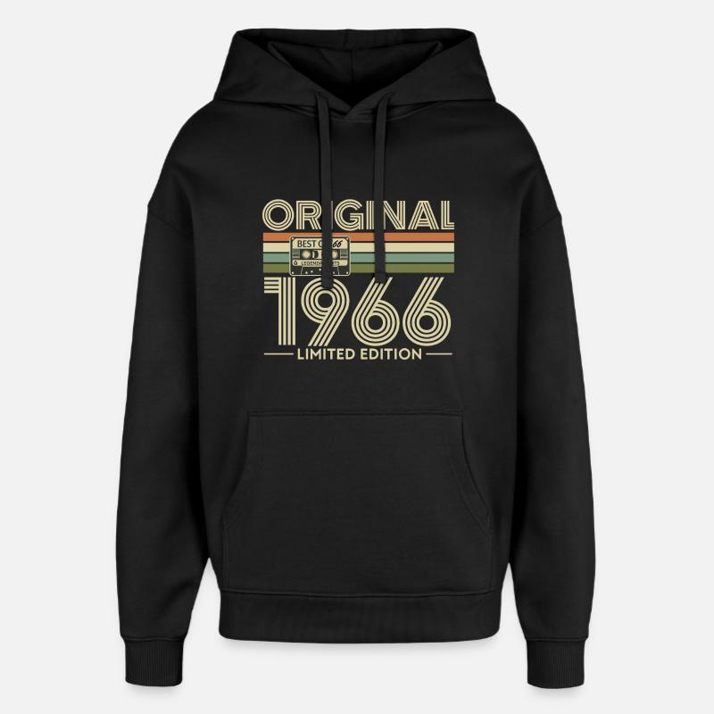 Originale limitierte Edition von 1966 - Oversized Unisex Hoodie von Stanley/Stella - Schwarz