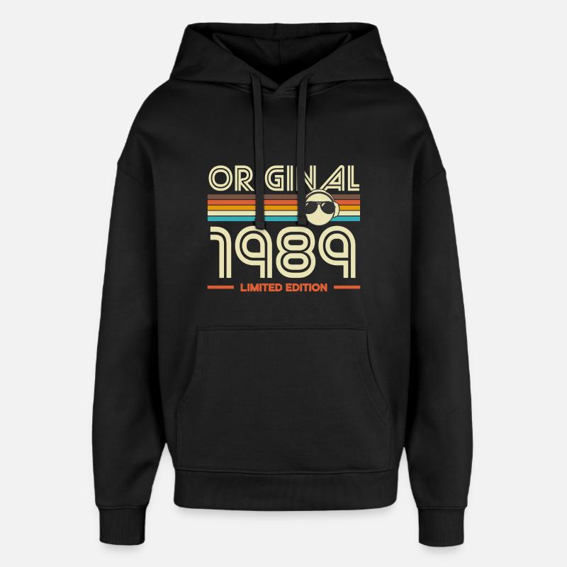 Original 1989 Retro Edition - Sweat à capuche unisexe Stanley/Stella Oversized - noir
