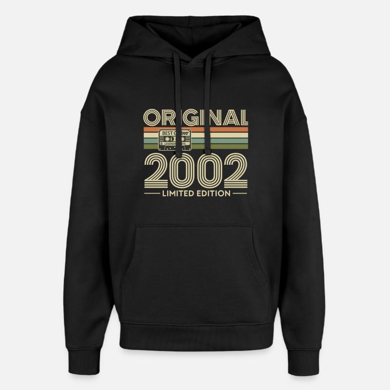 Originale limitierte Edition von 2002 - Oversized Unisex Hoodie von Stanley/Stella - Schwarz