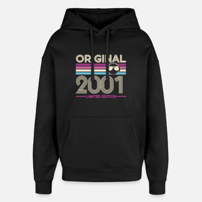 Original 2001 Limited Edition - Oversized Unisex Hoodie von Stanley/Stella - Schwarz