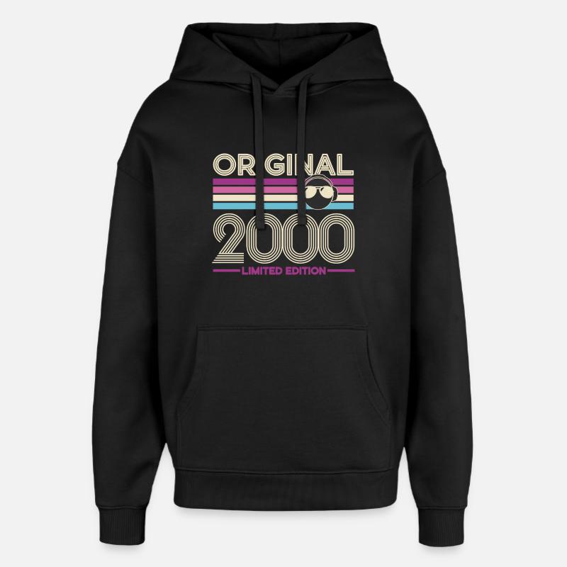 Original 2000 Limited Edition - Oversized Unisex Hoodie by Stanley/Stella - black