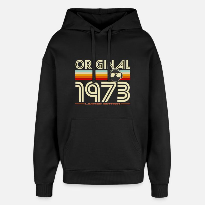 Original 1973 Limited Edition Retro - Oversized Unisex Hoodie von Stanley/Stella - Schwarz