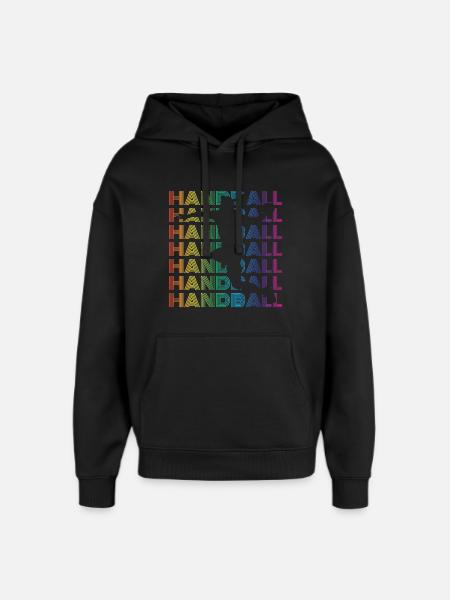 Handball player - Oversized Unisex Hoodie by Stanley/Stella - black
