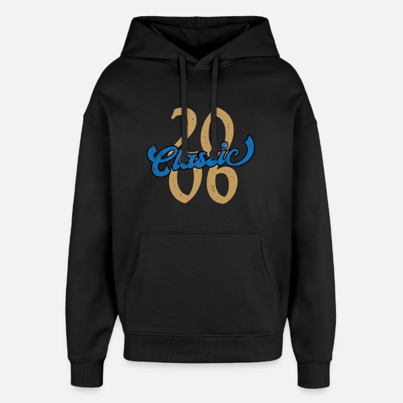Annata 2006 - Stanley/Stella Oversized Felpa con cappuccio unisex - nero