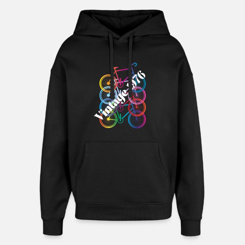 Millésime 1986 - Sweat à capuche unisexe Stanley/Stella Oversized - noir