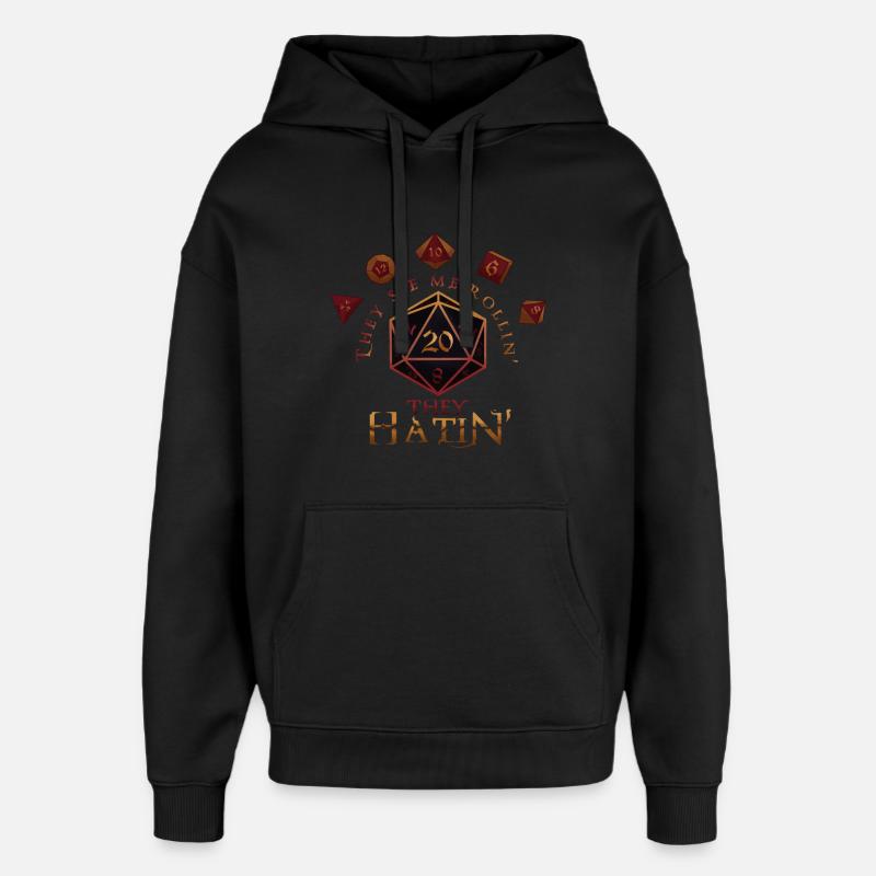 See me Rollin' and Hatin' ! - Sweat à capuche unisexe Stanley/Stella Oversized - noir