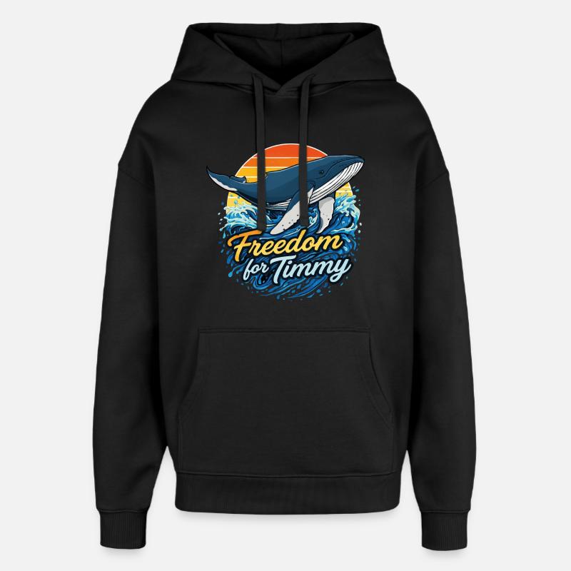 Liberté pour Timmy - Sundowner - Sweat à capuche unisexe Stanley/Stella Oversized - noir
