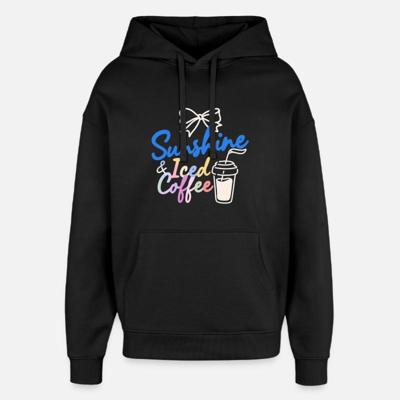 Vacances d’été au soleil - Sweat à capuche unisexe Stanley/Stella Oversized - noir