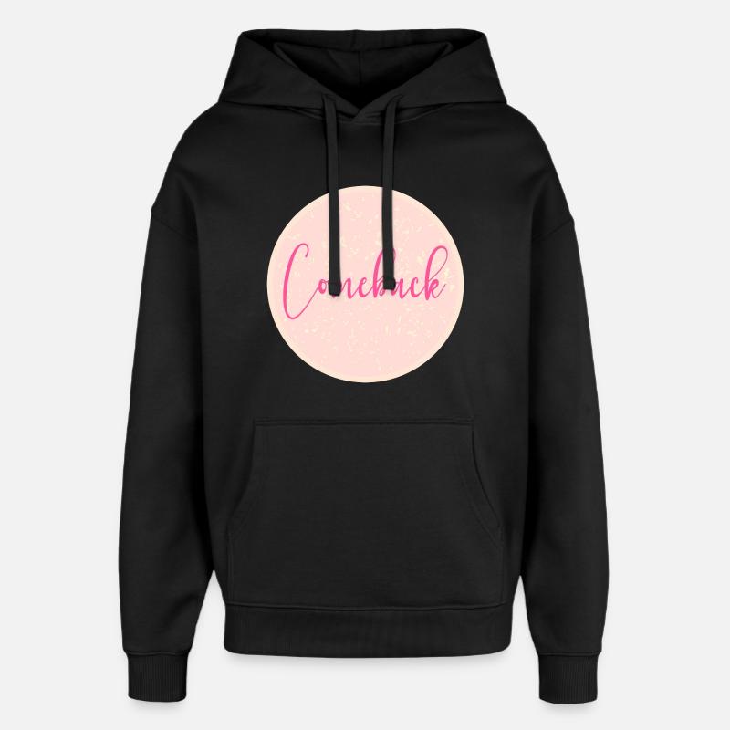 revenir - Sweat à capuche unisexe Stanley/Stella Oversized - noir